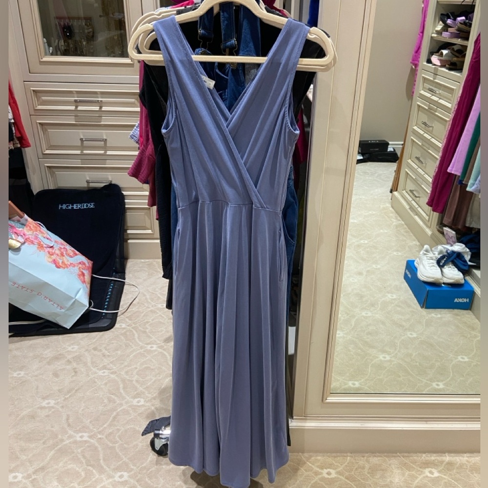 Mahina chic drapey Elegant Lavender Sleeveless jumpsuit romper